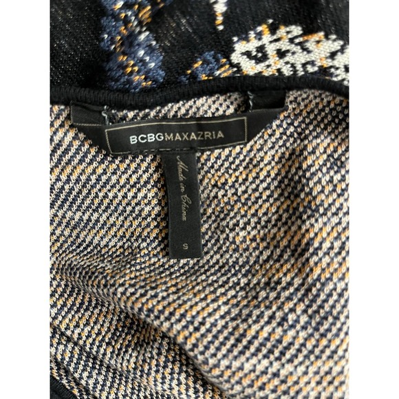 BCBGMaxAzria Midi Dress Short Sleeve Silk Blend - Picture 4 of 12